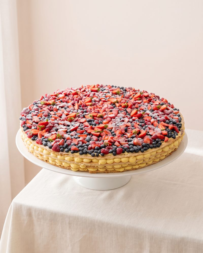 Große Mille-Feuille mit Beeren
