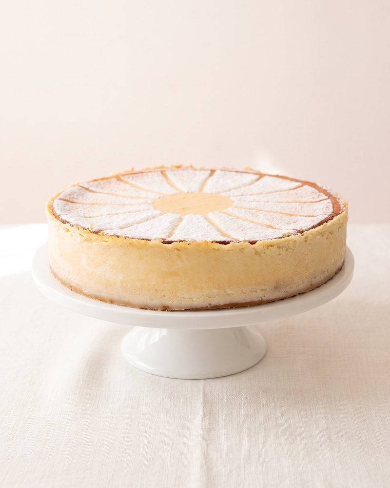 Käsekuchen mit Kirschen
