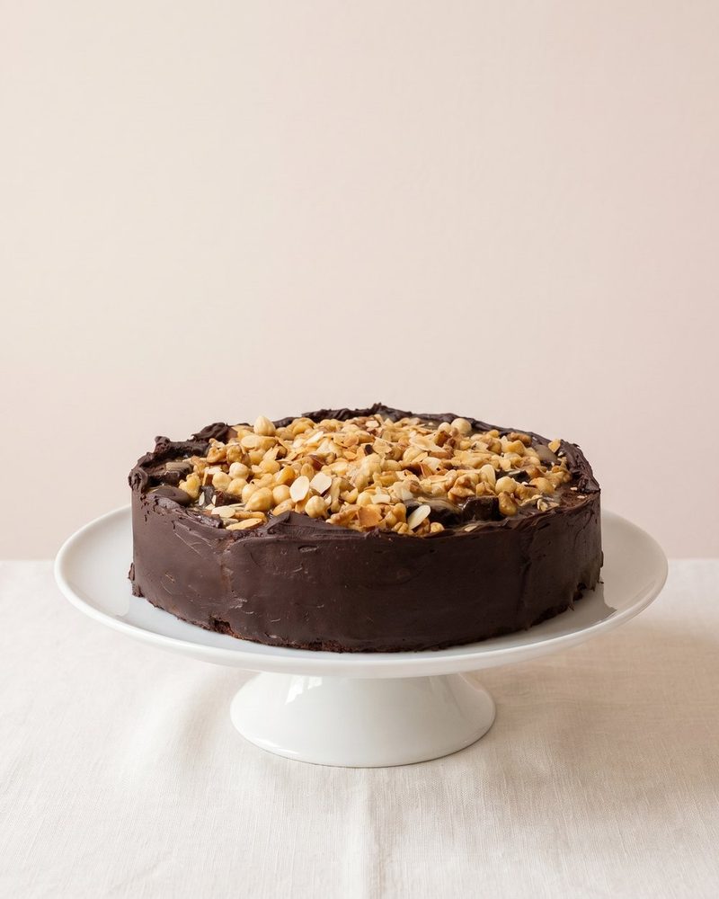 Chocolate Fudge mit Caramel & Nüssen