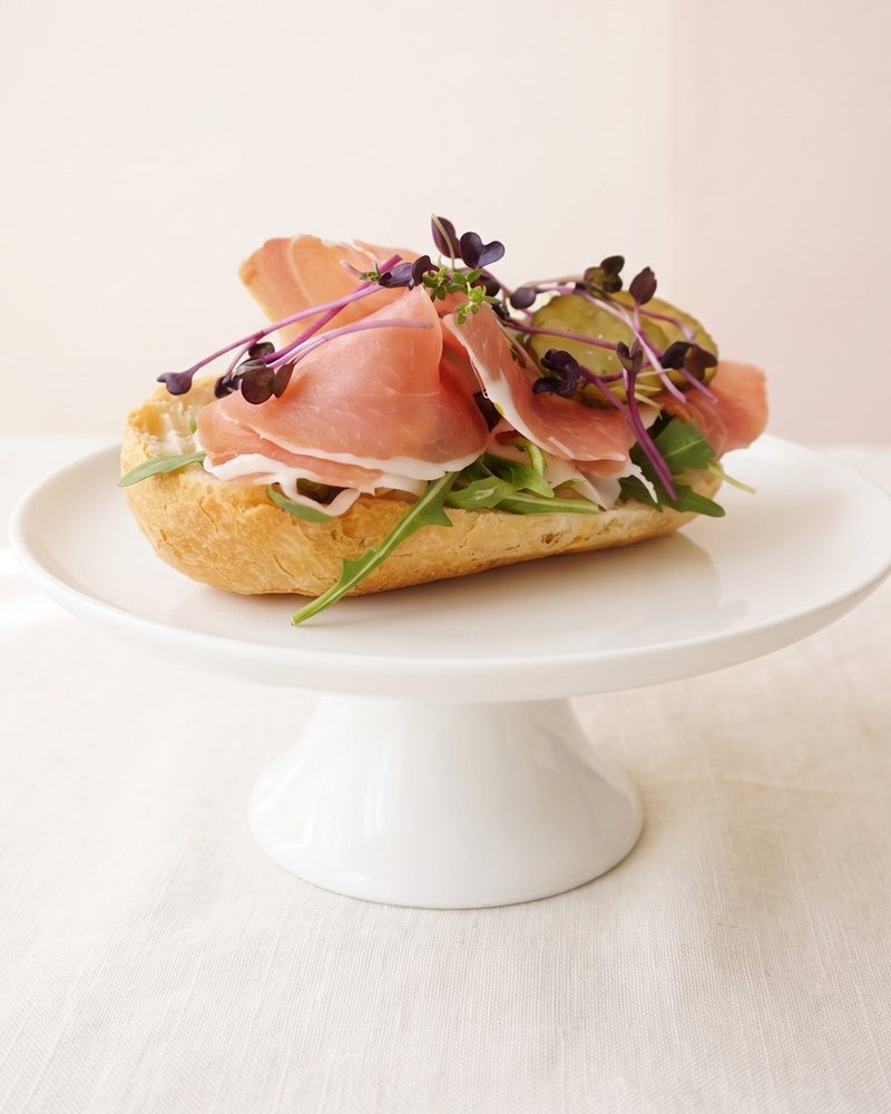 Halbes belegtes Brötchen - Parmaschinken